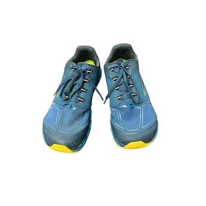 Altra Men's Superior Gaiter Trap Lace Up Blue & Lime Trail Running Sneakers 10